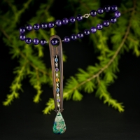 collana-quarzo-ametista-naturale-ebano-tennis-argento-citrino-topazi-azzurrite-malachite
